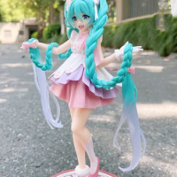 Anime Miku Kawaii Long Haired Figurines PVC Action Figure Standing Hatsune Miku Collectible Model Toy Decorate Gifts