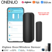 ONENUO Tuya Smart Zigbee Door Window Alarm Sensor Open Closed Detectors Wifi Home Alarm Compatible With Alexa Google Home