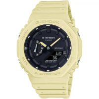 【CASIO 卡西歐】G-SHOCK 八角農家橡樹雙顯手錶(GA-2100-5A)