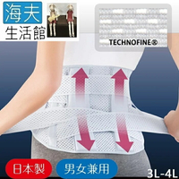 【海夫生活館】KP 日本製 Alphax 醫生系列 PREMIUM 4重固定透氣護腰 升級版 加寬版(3L-4L)
