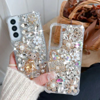 Fashion Bling Crystal Rhinestone Diamond Phone Case for Samsung Galaxy A82 A72 A52 A32 A42 A22 A11 A12 A31 41 A53 A73 Cover