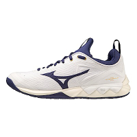 Mizuno Wave Luminous 2 [V1GA212043] 男 排球鞋 運動 比賽 襪套式 止滑 白 深藍