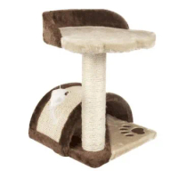 JAME Cat Tree with Feather Toy Cat Scratching Post