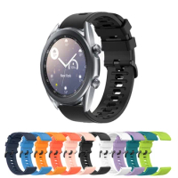 For Samsung Galaxy 3 45mm 41mm Band 20mm 22mm Silicone Strap For Galaxy Watch 42mm 46mm/Gear S3 S2/Active 2/Huawei GT Bracelet