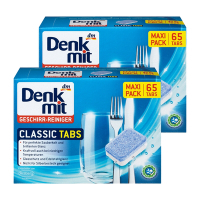 德國DM Denkmit 全效洗碗清潔錠 65顆/盒 二盒組 (洗碗機專用)