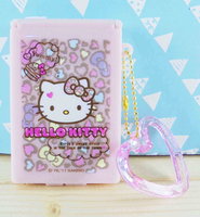 【震撼精品百貨】Hello Kitty 凱蒂貓~KITTY飾品盒附鏡-粉豹紋