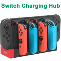 Charging Dock Hub Controller for Nintendo Switch Joy-Con USB Charger Dock Holder Station for Switch NS JoyCon Gaming Charging Hu