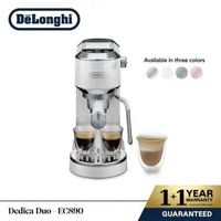 De'Longhi Dedica Duo EC890 Pump Driven Espresso Coffee Machine - Mesin Kopi Espresso Metal EC890.M