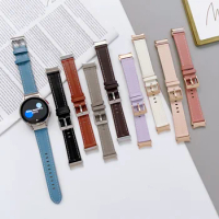 Leather strap for Samsung Watch 4/5 40 44mm Watch 5 Pro 45mm Watch Band Buckle for Galaxy Watch 4
