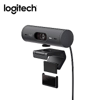 羅技 logitech BRIO 500 網路攝影機 視訊鏡頭 視訊攝影機-石墨灰