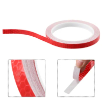 Car Accessories Decoration Reflective Sticker For Car Trailer Reflective Tape 1CM*8M Bicycle Wheels Reflect Fluorescent