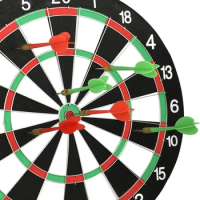 Double-sided Sided Hanging Dart Board Set Entertainment Leisure Professional Dart Set Toy with Flying Needle Dart Board