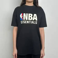 Kaos ESSENTIALS NBA BLACK TSHIRT 100% ORIGINAL XXS