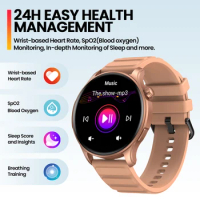 Smart Watch AMOLED Display Health Monitor Hi-Fi BT Phone Calls Health and Fitness Tracker 1.43-Inch Screen for Android IOS