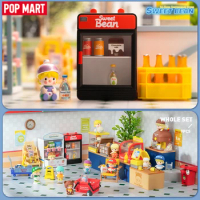 POP MART Sweet Bean 24-Hour Convenience Store Series Prop Mystery Box 1PC/9PC Blind Box Action Figure Mysterious