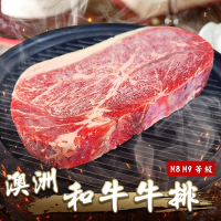 【海陸管家】澳洲日本種M8-9+和牛牛排8片(每片約300g)