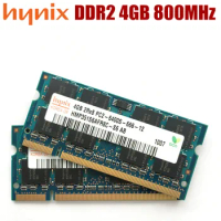 Hynix Laptop memory DDR2 4GB PC2-6400 800MHz Notebook RAM 4G 800 6400S 200-pin SO-DIMM