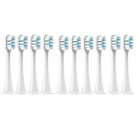 Replacement Brush Heads For Xiaomi Mijiat300/T500 Electric Toothbrush Soft Bristle Nozzles With Caps Sealed Package
