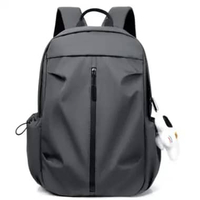 MND Tas Ransel Backpack Sekolah / Kuliah / Tas Ransel Laptop 13 - 15.6 Inch Abu-abu