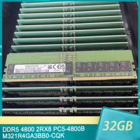 1Pcs New 32GB 32G DDR5 4800 2RX8 PC5-4800B RECC For Samsung M321R4GA3BB0-CQK Server Memory