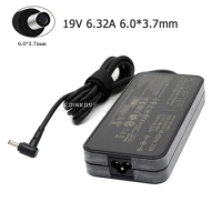 19V 6.32A 120W 6.0*3.7mm Power Adapter Laptop Charger For Asus TUF Gaming FX505GD FX505DY FX705GM FX705GE FX705GD FX505 FX505GE