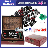 Chinese Pai Gow Paigow Tiles Set Casino Domino Games for Mahjong Lovers Toy
