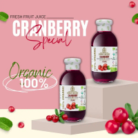 Nước Ép Trái Cây Ép Lạnh 100% Hữu Cơ Nam Việt Quất Georgia's Natural - ORGANIC Pure Cranberry Juice 