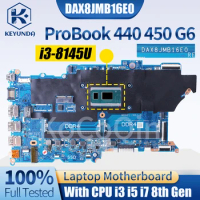 For HP ProBook 440 450 G6 Notebook Mainboard DAX8JMB16E0 L44883 L44884-601 L44885-601 L44881-601 I3 I5 I7 8th Laptop Motherboard