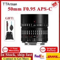 TTArtisan 50mm F0.95 APS-C Large Aperture Prime Lens for SONY E for Canon M Leica L FUJI X for Nikon Z Olympus M43 Camera Lens