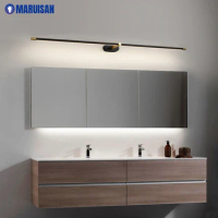 Gold Black Wall Light Sconce Light Mirror Headlight Bathroom Mirror Cabinet Dedicated Indoor Lighting Simple Postmodern Makeup