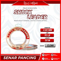 SENAR RELIX NUSANTARA SHOCK LEADER 50 METER | CLEAR | SENAR LEADER KUAT & ELONGASI TINGGI 70 LB | PE