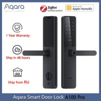 Aqara Smart Door Lock A100 Pro Zigbee Bluetooth 5.0 Apple Homekey Unlock Fingerprint Unlock Work with Apple Homekit Aqara Home