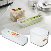日本製INOMATA可冷藏保鮮盒｜長形保鮮盒可微波便當盒食物保鮮盒餐盒食物儲存盒密封盒透明保鮮盒