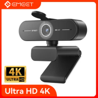 4K Webcam Streaming Web Camera EMEET USB Computer Camera Autofocus Mini USB Web Cam with Microphones