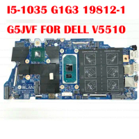 Mainboard Motherboard CPU I5-1035G1 19812-1 For DELL V5510 Laptop FRU G5JVF 0G5JVF