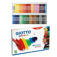 【義大利GIOTTO】兒童粉蠟筆-48色(開學 繪畫 塗鴉筆 繪圖筆)