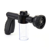 High-Pressure Water Gun Multifunctional High Pressure Sprinkler Adjustable Soap Dispenser Bottle Automobiles Cleaning Tool