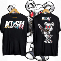 เสื้อยืดคอตตอน เสื้อยืดคอกลม evil teddy bear สไตล์ใหม่ ขายร้อน KU*SH Evil Teddy Bear Trend New Desig