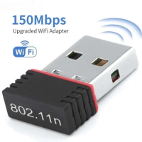 Wireless Mini USB Wifi Adapter 150Mbps RTL8188 MT7601 USB Wifi Receiver Dongle Network Card Adaptor Desktop Laptop Win7 8 10 11