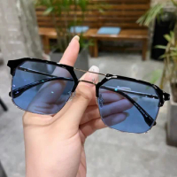 Luxury Intelligent Photochromic Myopia Glasses Double Deam Color Changing Finished Near-sighted Eyewear Men Women Minus Diopters