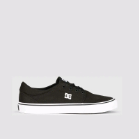 Dc shoes trase canvas sepatu sneakers kasual pria original -black white