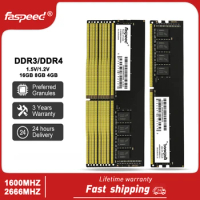 10Pcs Faspeed DDR3 8GB 4GB Desktop Memory Ram DDR4 16GB 8 GB Memoria Ram 2666MHZ 1600MHz NON-ECC 1.2V 1.5V PC3 PC4 For Intel AMD