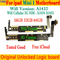 For Ipad MINI 1 Motherboard A1454 or A1455 3G SIM Version Plate Original Free icloud A1432 Wifi Version Mainboards IOS System