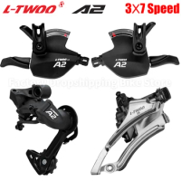 LTWOO A2 3X7 21 Speed Velocidade Derailleurs Groupset Shifter + Rear Derailleur + Front Derailleur For MTB Bike 7S Rear Switchs