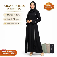 Gamis Abaya Polos Wanita Simple Elegan Rayon Twill Adem Jatuh Gamis Jumbo Gamis Lebaran Gamis Abaya