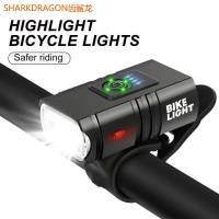 新款雙T6自行車燈USB充電戶外防水騎行照明前燈燈山地車燈