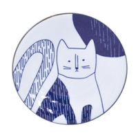 Sango/ 和洋風陶瓷圓盤 貓16cm