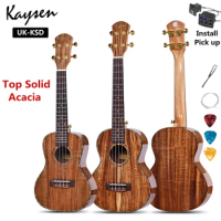 Ukulele Top Solid Acacia 23 26 Inch Concert Tenor Highgloss Electric Mini Acoustic Guitar 4 Strings Ukelele Guitarra
