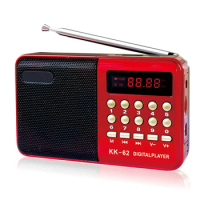 Portable Pocket Radio With LED Screen Mini Multifunctionl Digital FM Radio Support TF Card MP3 Player Music Speaker Device