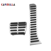 Penutup Pedal Kereta, AT RHD, Sesuai untuk Volkswagen VW Golf GTI, Jetta MK5, MK6, CC, Pedal Kereta